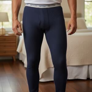 Fruit of the Loom Blue Thermal Sleep Pants Mens Size M